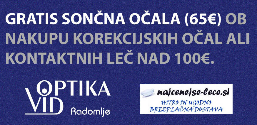 Gratis sončna očala
